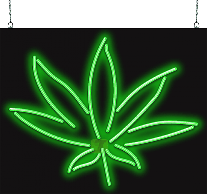 Free Png Download Weed Neon Sign Png Images Background - Weed Neon Sign Clipart (850x795), Png Download
