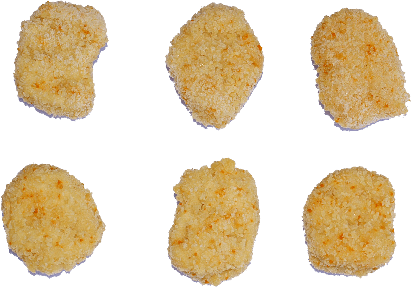 Breaded Chicken Nuggets - Croquette Clipart (1390x1082), Png Download