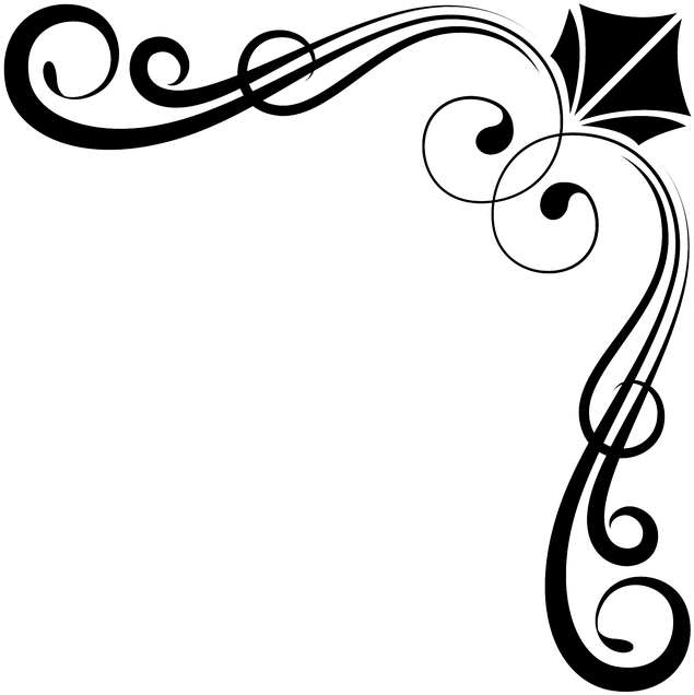 Corner, Frame, Divider, Floral, Art Deco, Formal - Decorative Corner Frame Png Clipart (720x720), Png Download