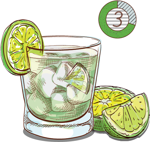 Espirito Xvi Cachaca Brazil National Cocktail Lime - Caipirinha Clipart - Png Download (638x726), Png Download