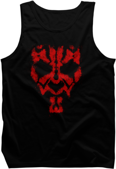 Darth Maul Grunge - Active Tank Clipart (650x650), Png Download