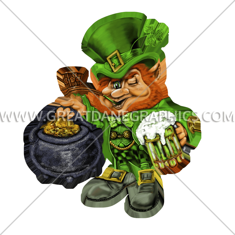 Leprechaun Pot Of Gold - Angry Leprechaun With Pot Of Gold Clipart (825x825), Png Download