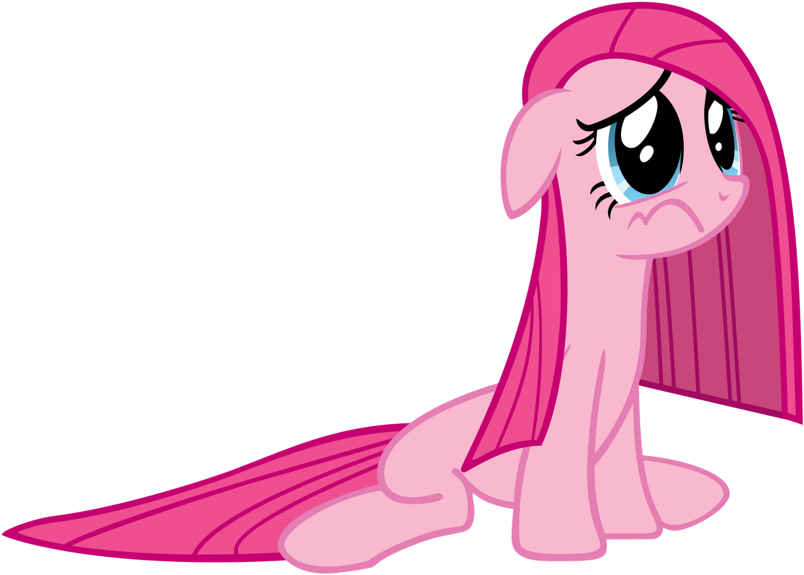 Pinkie Pie With A Deflated Mane - Pinkie Pie Sad Clipart (1590x1137), Png Download