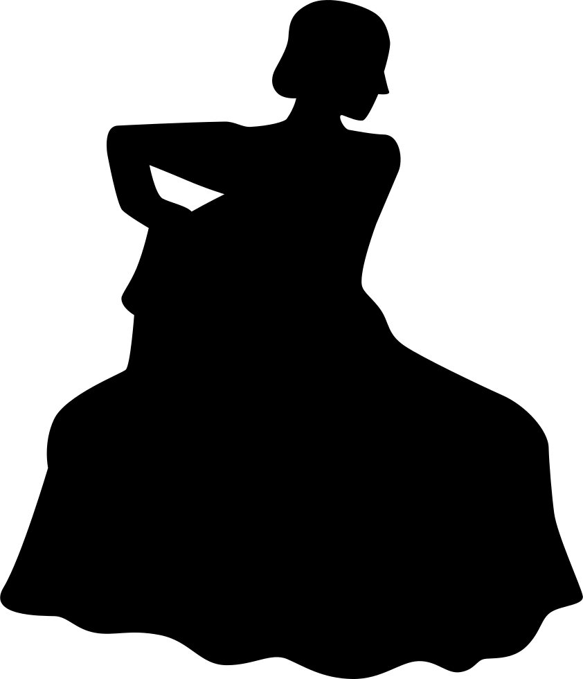 Flamenco Female Dancer Silhouette Comments - Dance Clipart (842x980), Png Download