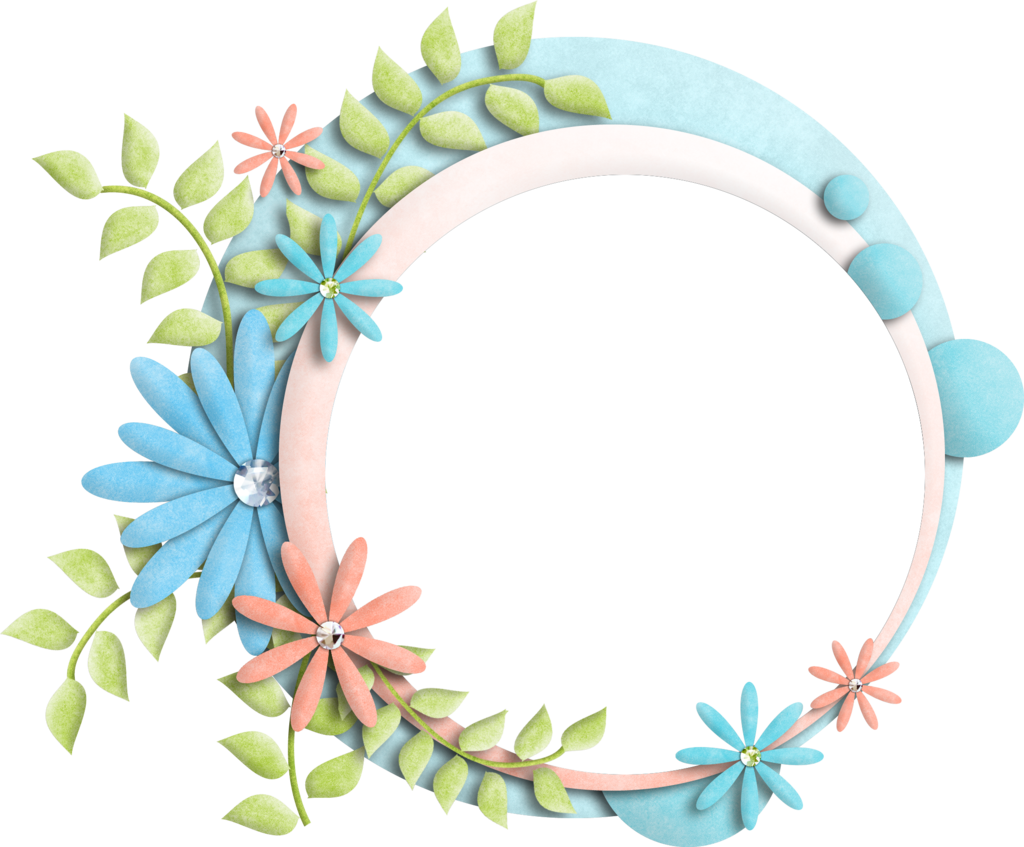 Floral Photo Frame Png - Floral Frame Png Transparent Clipart (983x813), Png Download