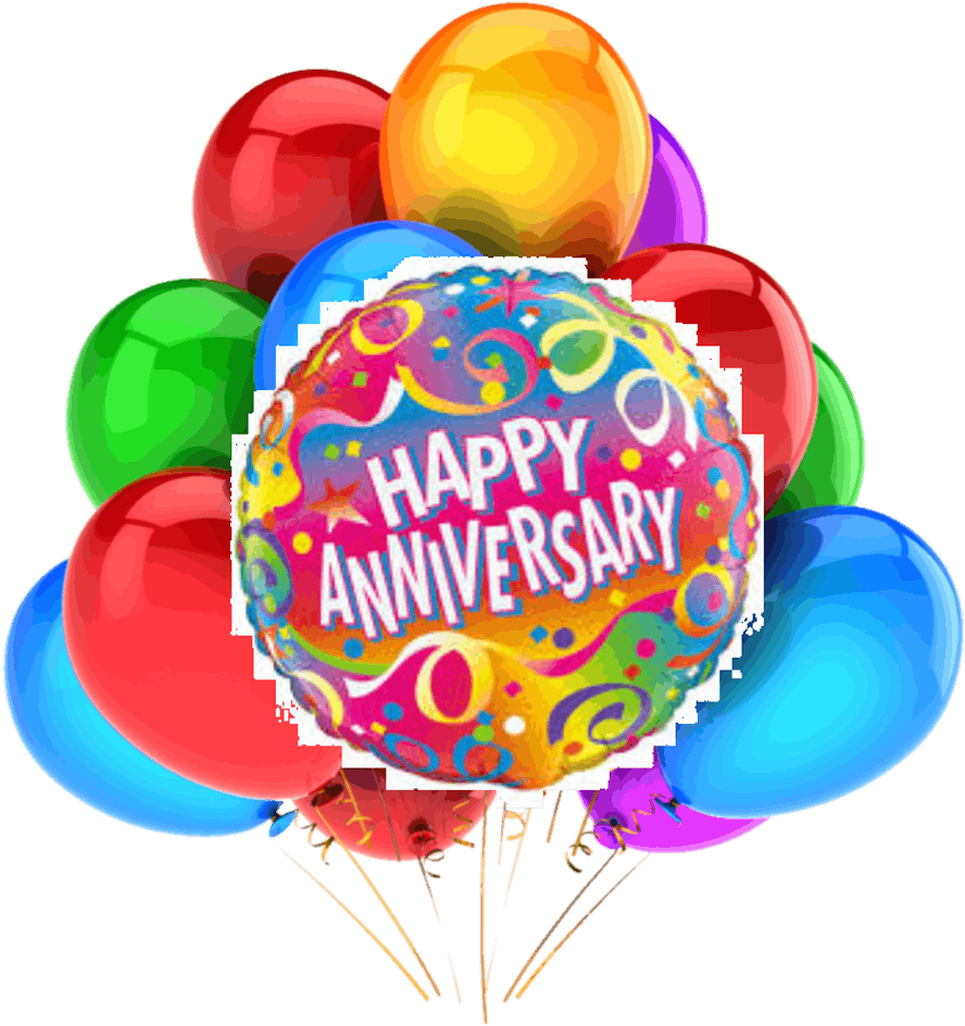 Balloon Bouquet Png Happy Anniversary Balloon Png Clipart Large Size Png Image Pikpng