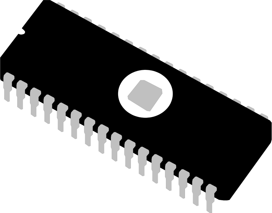 How To Set Use Eprom Chip Integrated Circuit Memory Clipart (900x704), Png Download