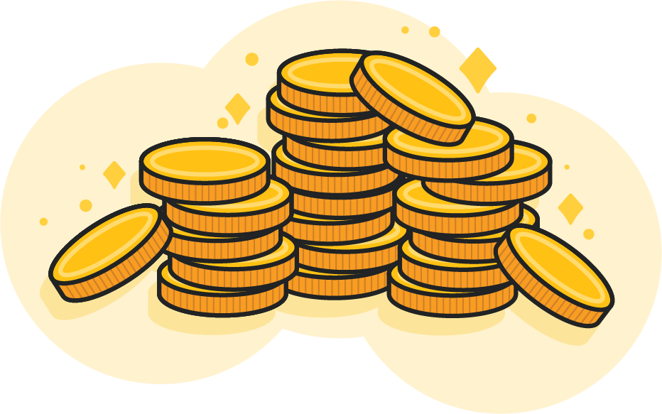 Large Pile Of Gold Coins - Money Clipart (932x583), Png Download