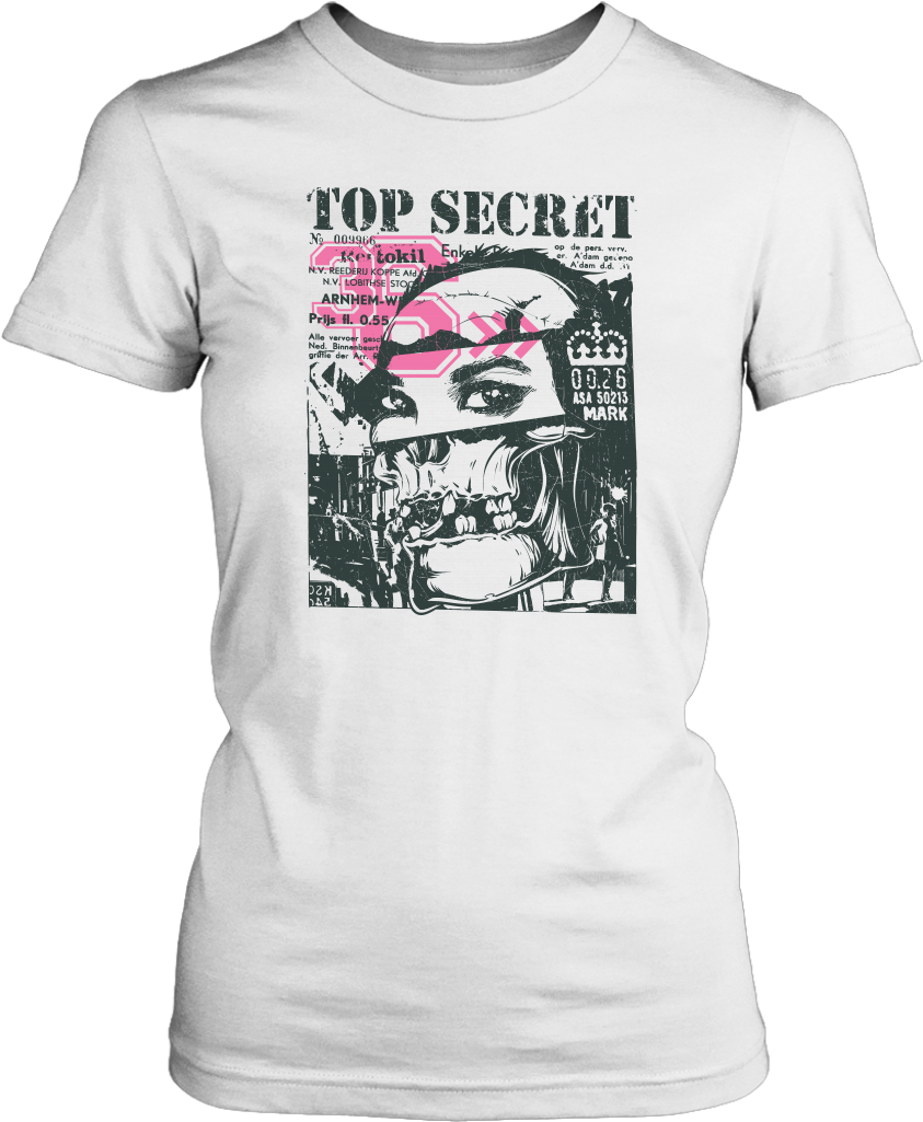 Top Secret Women T-shirt - Shirt Clipart (1024x1024), Png Download