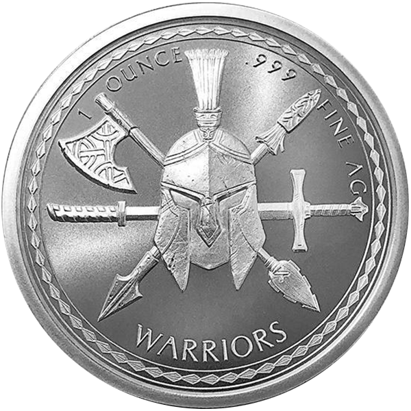 Spartan Warrior Silver - Silver Clipart (600x600), Png Download