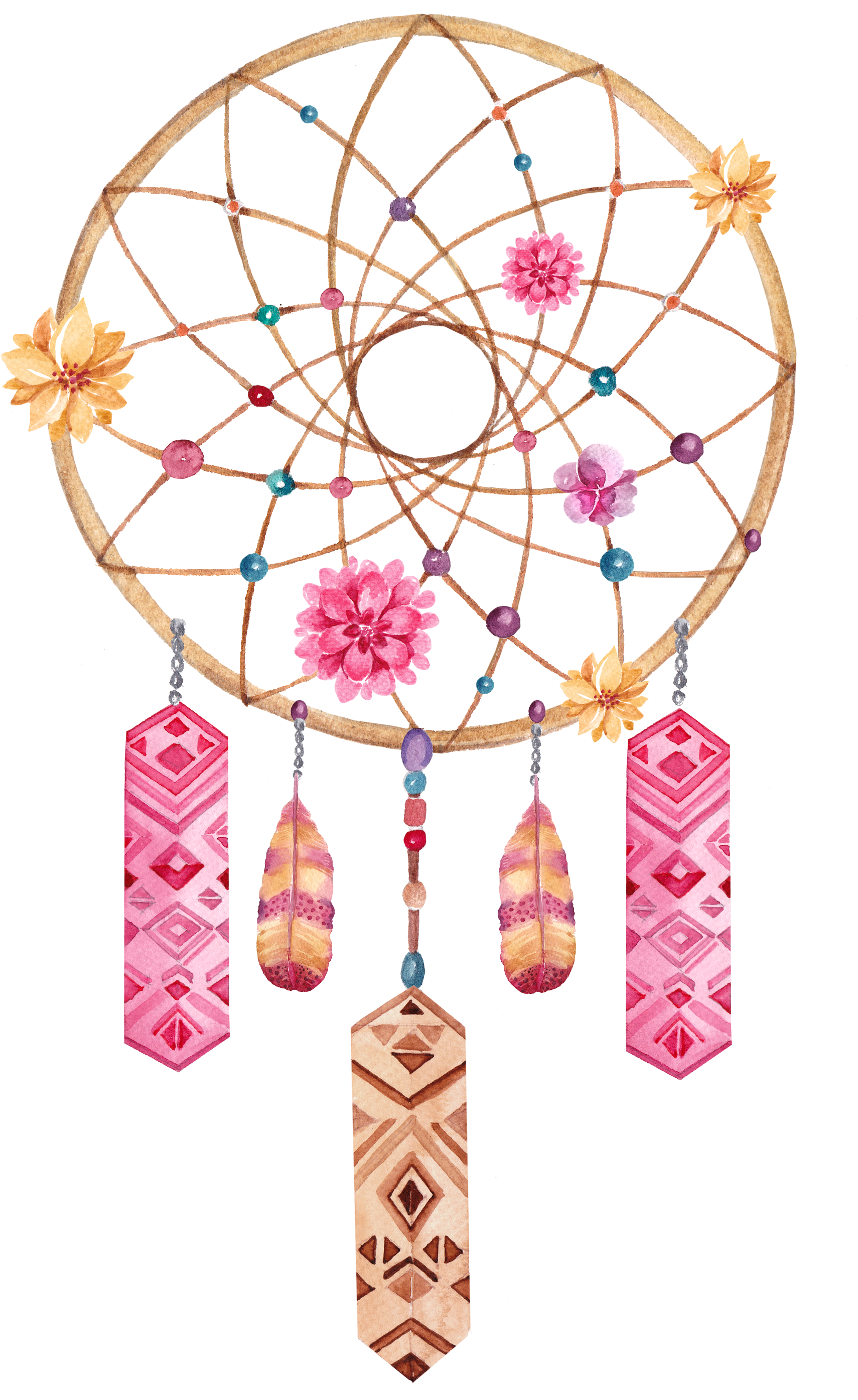 Drawing Illustration Indian National Wind Album - Obraz Lapač Snů Clipart (3543x4295), Png Download