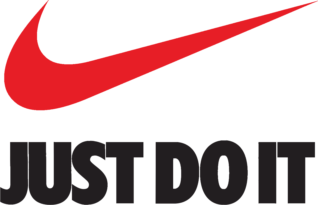 Clip Library Download Just Do It Nike Logo Brand Transprent - Just Do It Nike Red - Png Download (1348x870), Png Download