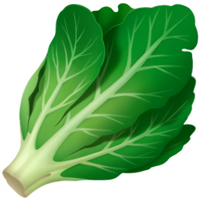Lettuce Emoji Clipart (866x650), Png Download