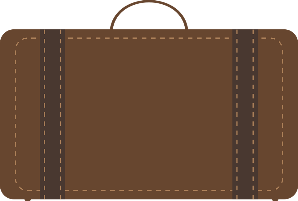 Luggagebags Suitcase Free Png Transparent Background - Travel Clipart (960x650), Png Download