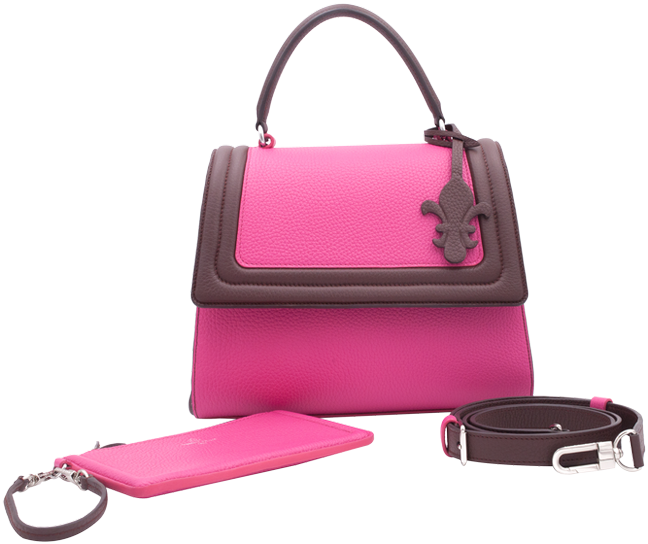 Gaby Mm Cuir Marignan Fuschia - Handbag Clipart (1000x660), Png Download
