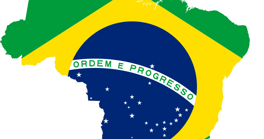 Flag Of Brazil Clipart (1040x546), Png Download