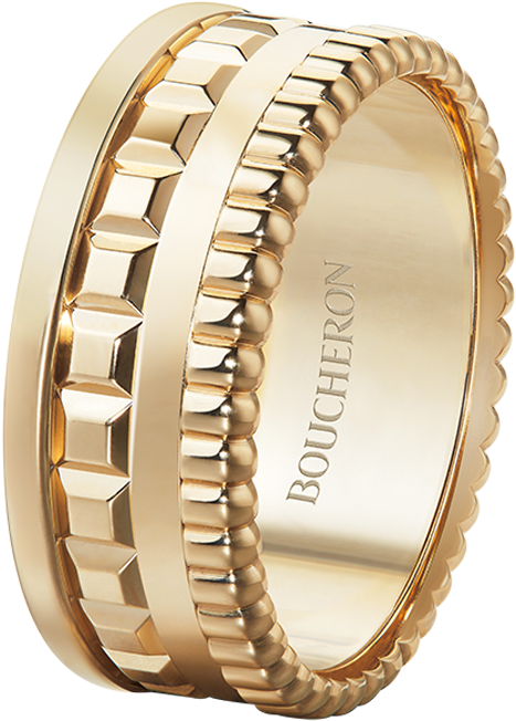Quatre Radiant Edition Small Ring - دبل ذهب عريضة Clipart (960x960), Png Download