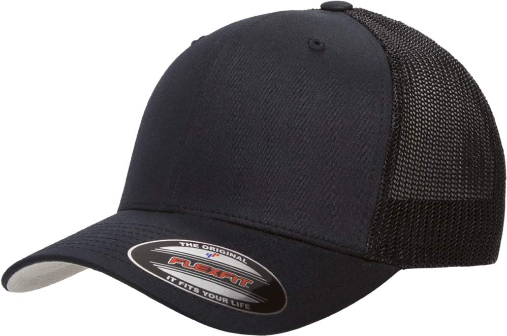 Flex Fit Hat Black Clipart (1000x700), Png Download