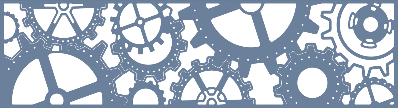 Vector Black And White Stock Cheery Lynn Designs Gear - Cheery Lynn Designs Clipart (1280x350), Png Download