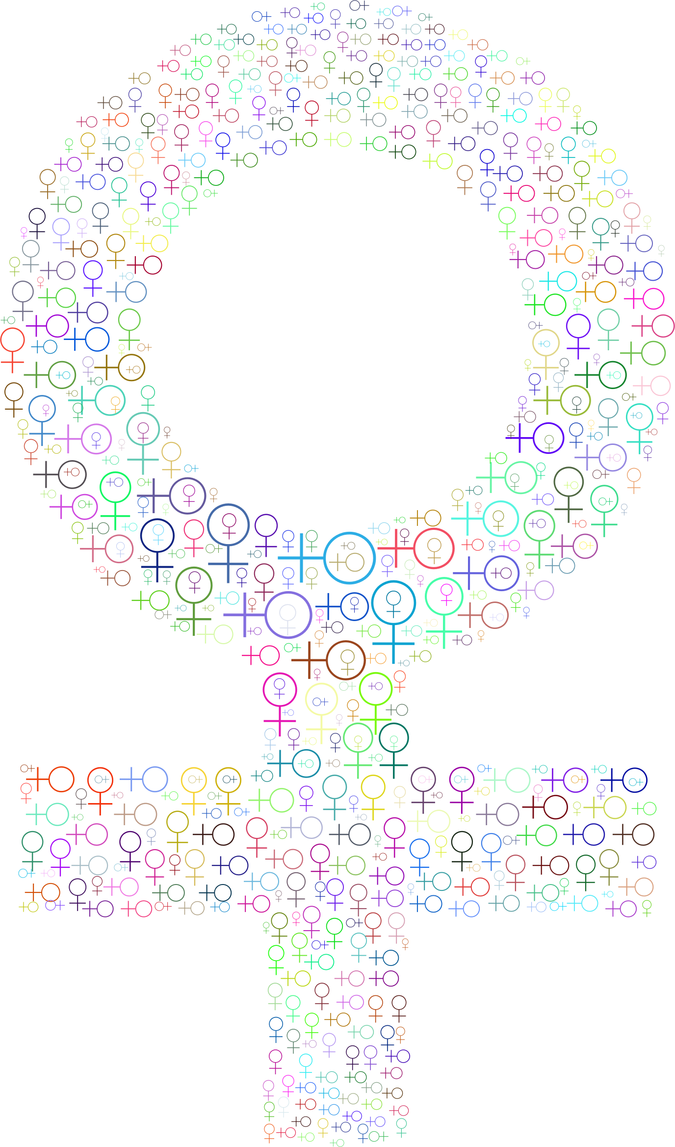 This Free Icons Png Design Of Prismatic Female Symbol Clipart (1376x2338), Png Download