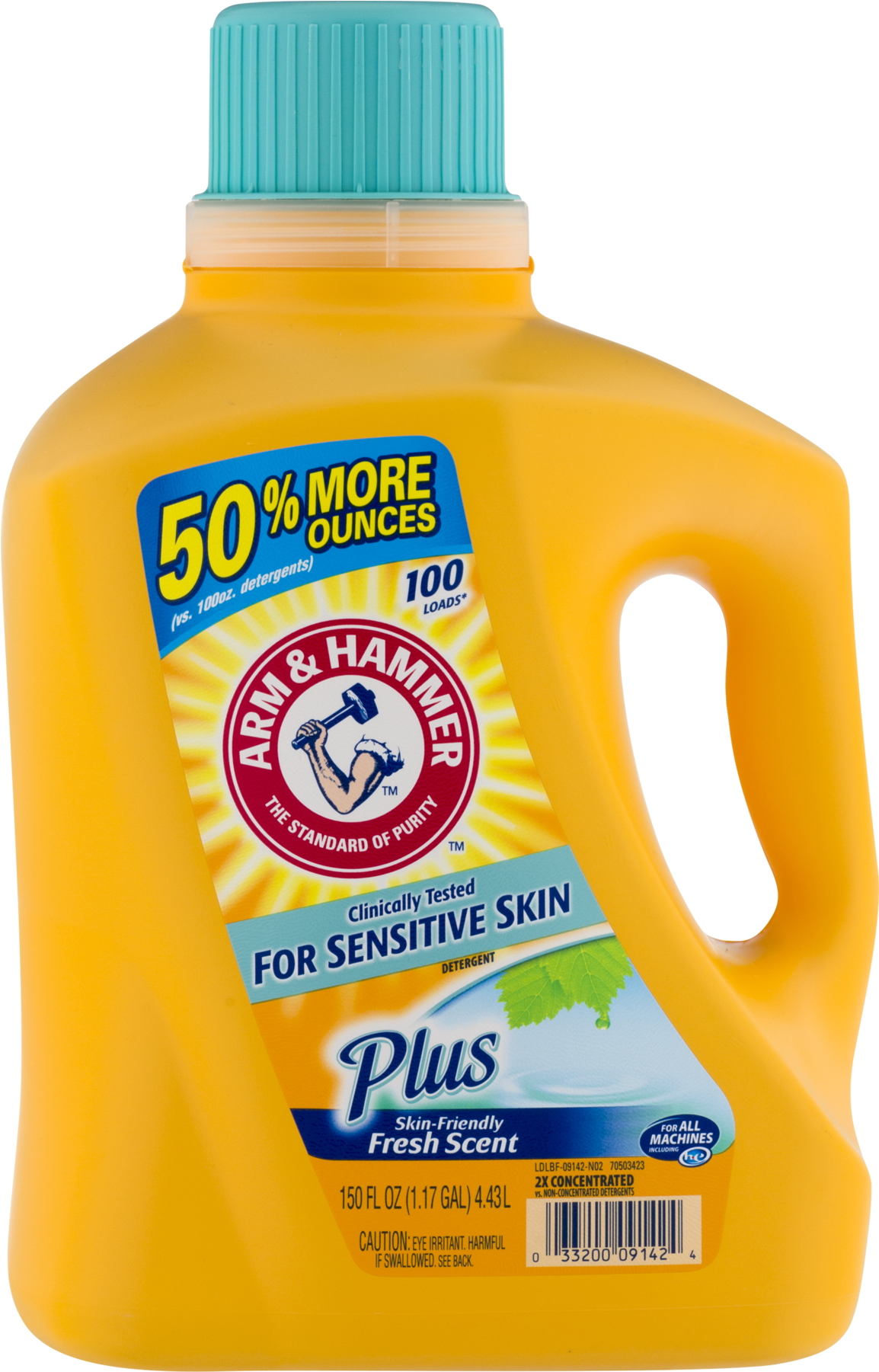 Arm & Hammer Ultra Laundry Detergent For Sensitive - Arm And Hammer Detergent Sensitive Skin Plus Scent Clipart (1800x1800), Png Download