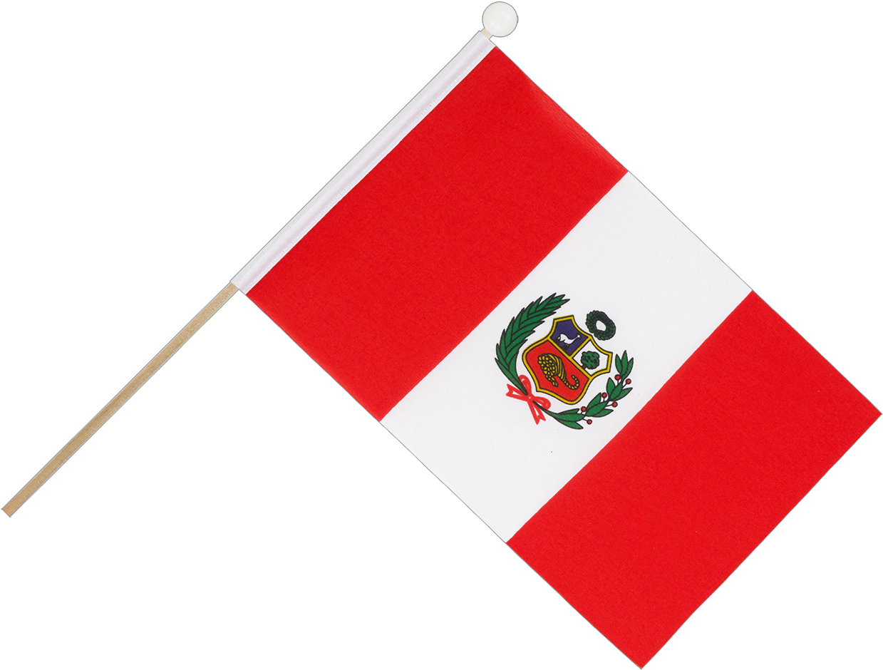 Hand Waving Flag 6x9" - Peru Clipart (1239x940), Png Download