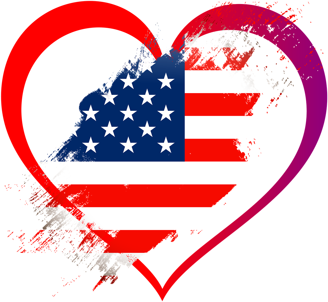 Flag,heart,love,united Flag, - Half American Half Vietnamese Flag Clipart (1280x1280), Png Download