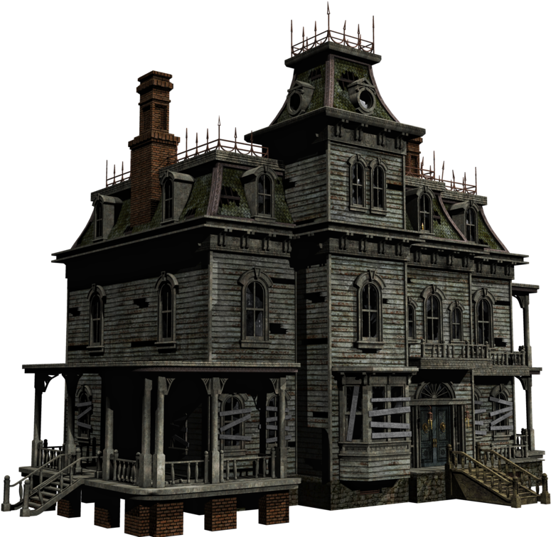 Mansion Png - Halloween House Transparent Png Clipart (1024x768), Png Download