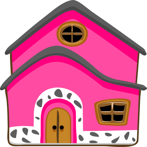 Mansion Clipart Pink Mansion - Green House Clipart - Png Download (600x598), Png Download