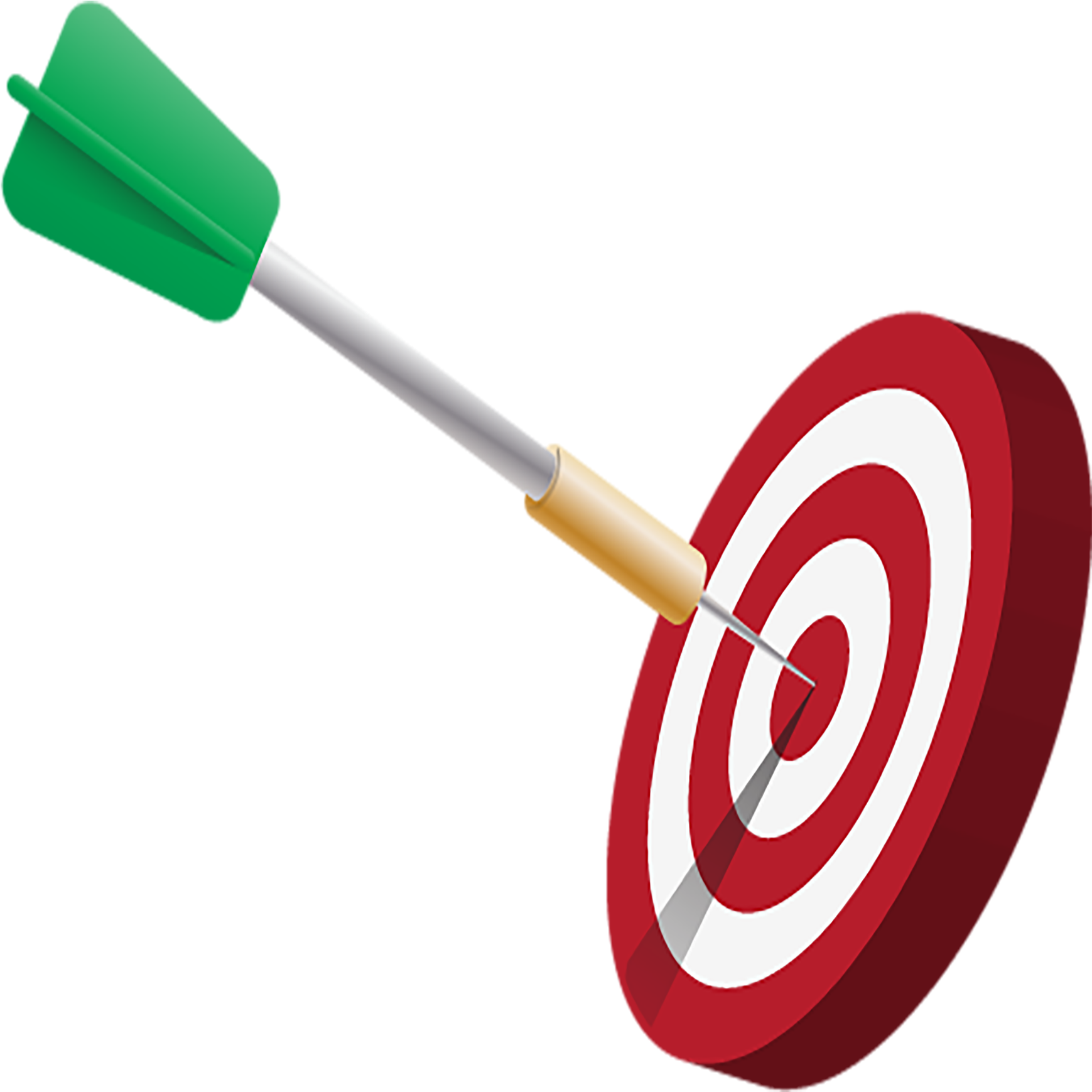 Dartboard With Arrow Png Transparent Image - Dart And Arrow Png Clipart (1935x1923), Png Download