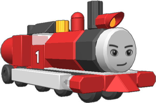 Here, Vt29 Looks Like My Red Steam Train, But He Has - Blocks World Train Clipart (768x768), Png Download
