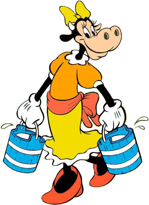 Clarabelle Cow Scrapbooking Pinterest Ⓒ - Clarabelle Cow Mickey Mouse Clipart (504x679), Png Download