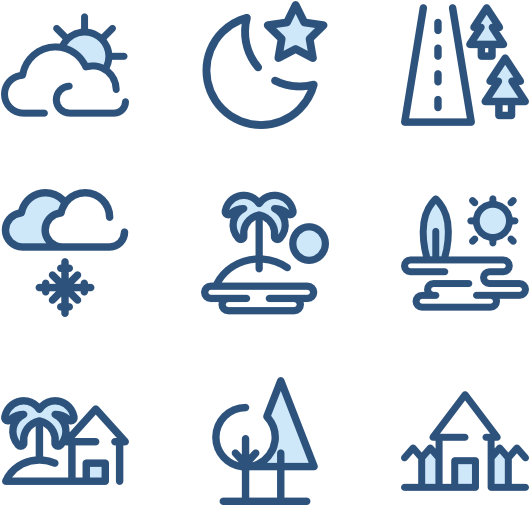 Landscapes - Lines Of Business Icon Clipart (600x564), Png Download