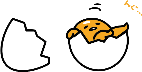 Gudetama Is God - Gudetama Pastel Clipart (800x450), Png Download