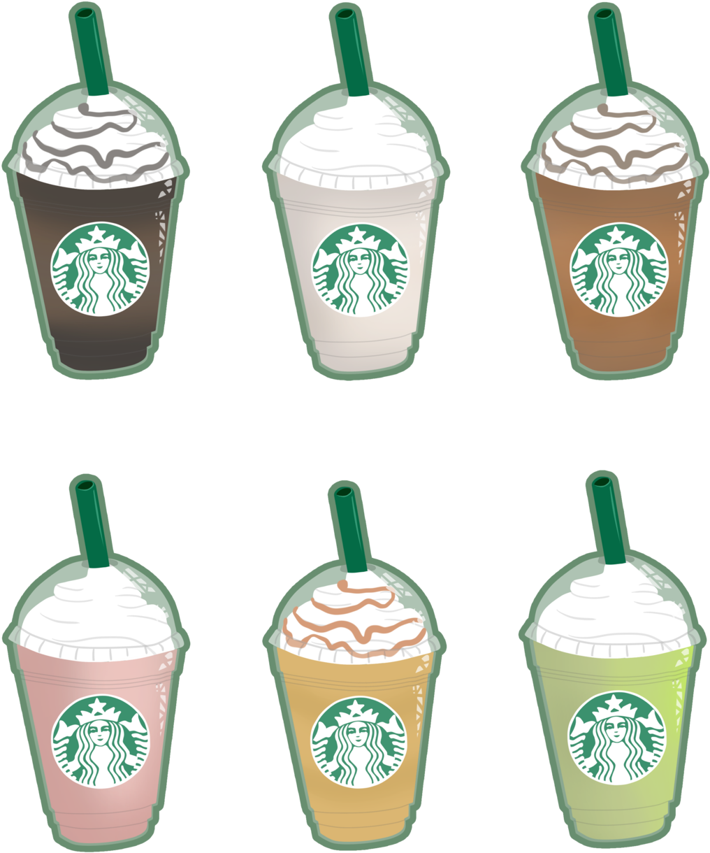 Clip Transparent Library Frappuccino Drawing Starbucks - Png Download (1016x1220), Png Download