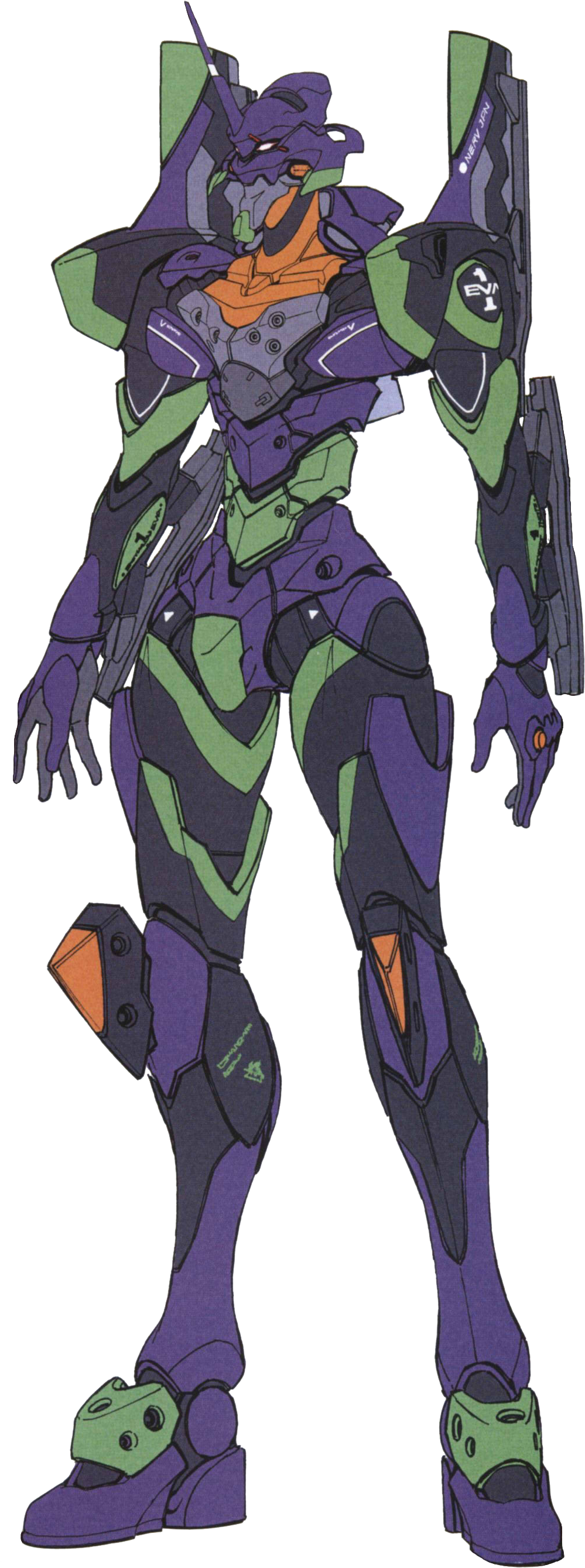Http - //vignette3 - Wikia - Nocookie - Unit-01 Stage - Evangelion Unit 01 Clipart (1013x2705), Png Download