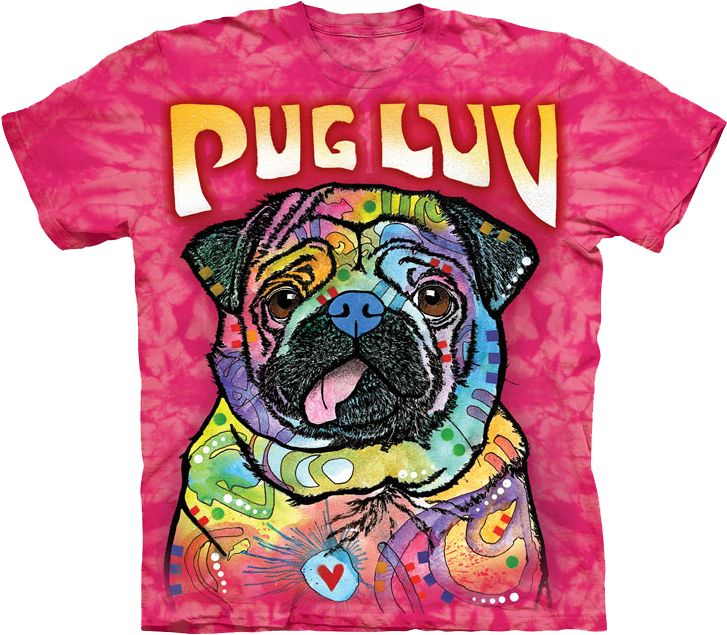 Dawhud Direct Dean Russo Pug Luv Fleece Throw Blanket - T-shirt Clipart (727x635), Png Download