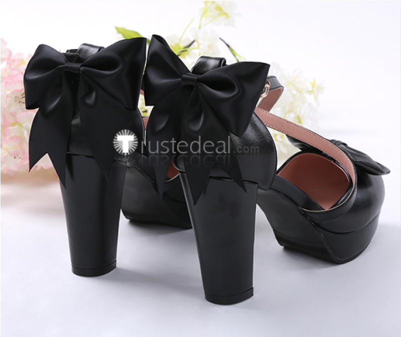 Black Cat Dva Shoes Clipart (800x1200), Png Download