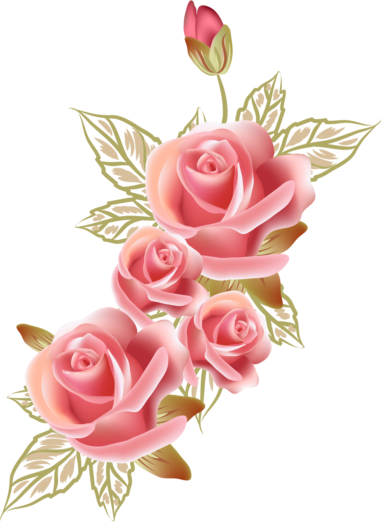 Http - //c - Top4top - Net/p 1142fs91 Pictures Of Flowers - Floribunda Clipart (1307x1785), Png Download