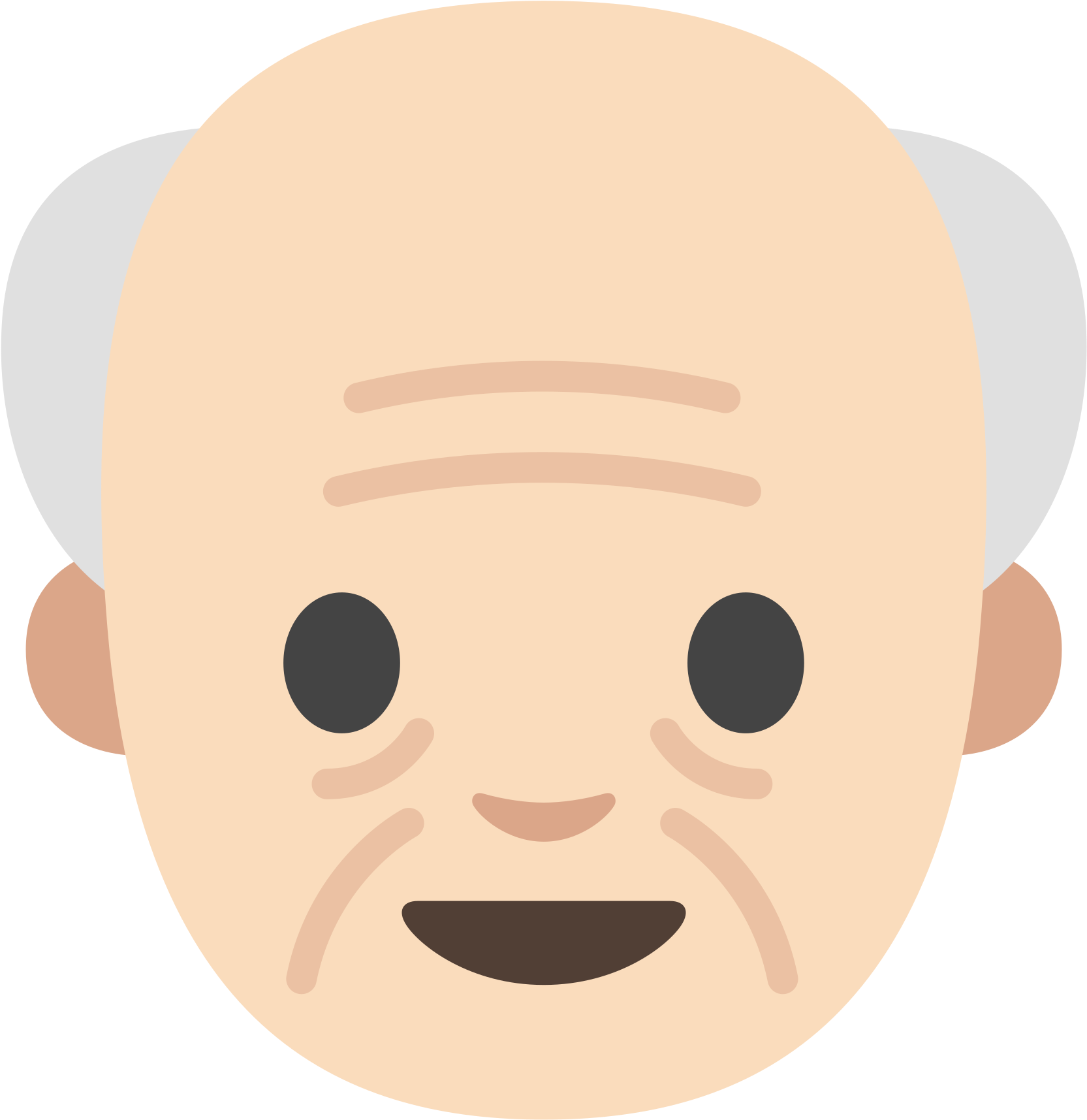 Open - Old Woman Emoji Android Clipart (2000x2000), Png Download