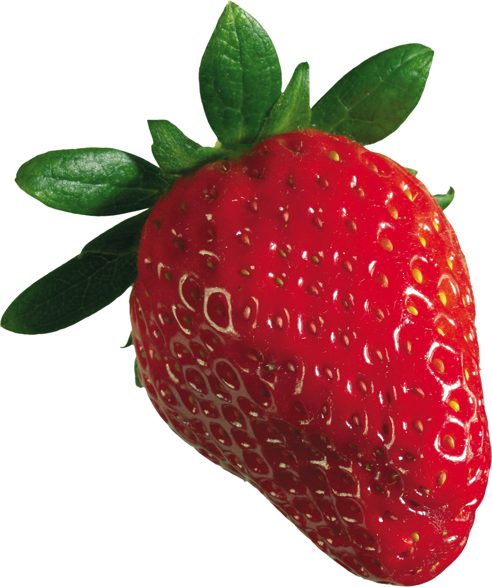 Strawberry - Real Fruit Clip Art - Png Download (1594x1904), Png Download