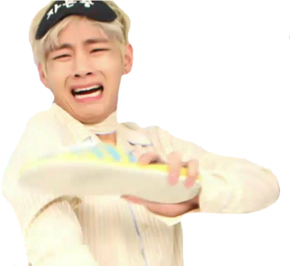 Sticker Taehyung Meme Reaction Funny Kpop Png Taehyung - Bts Reaction Pics Sad Clipart (637x536), Png Download