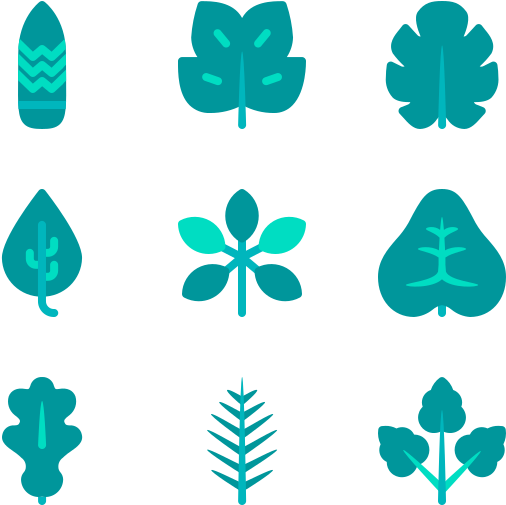 Tropical Leaves Clipart (600x564), Png Download