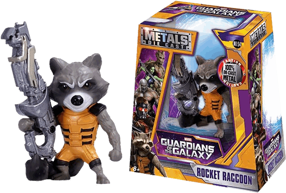Guardians Of The Galaxy - Metals Die Cast Rocket Raccoon Clipart (600x600), Png Download