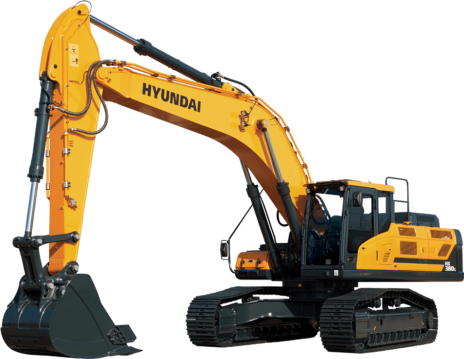 Svg Stock Backhoe Clipart Machine Caterpillar - Excavator Hyundai - Png Download (1000x775), Png Download