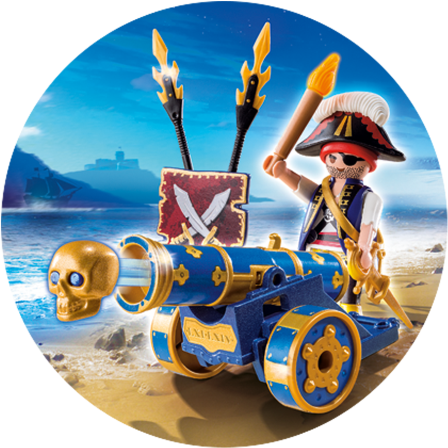 Blue Interactive Cannon With Pirate 6164 , Png Download Clipart (907x907), Png Download