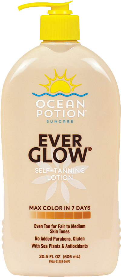 Ocean Potion® Ever Glow® Self Tanning Lotion Gives - Liquid Hand Soap Clipart (1000x1000), Png Download