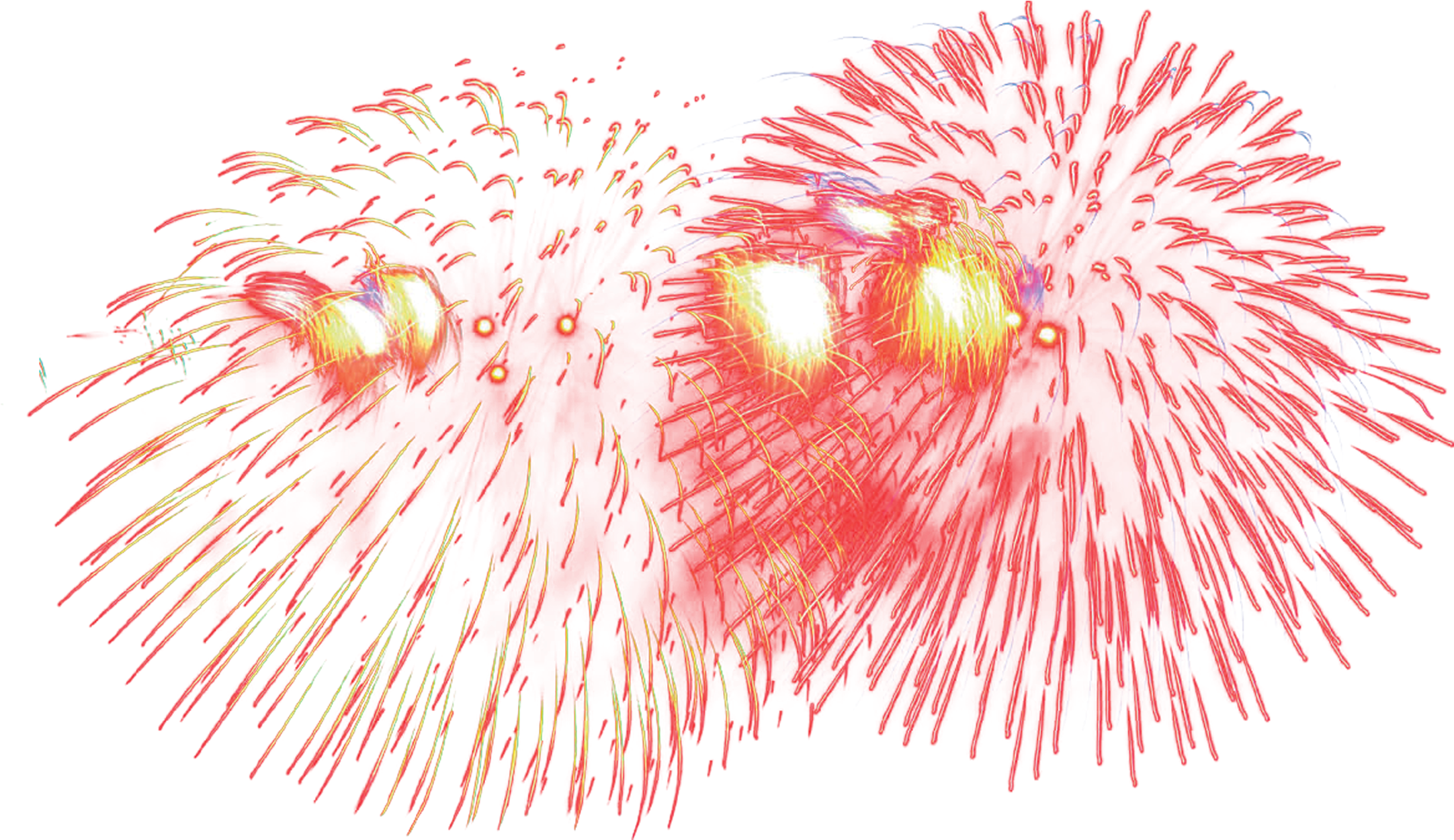 High Definition Television Colorful Highdefinition - Pháo Hoa Trang Trí Tết Clipart (3437x2480), Png Download