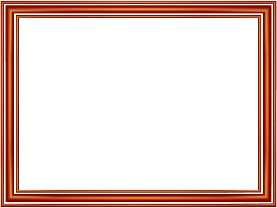 Red Elegant 3 Separate Bands Rectangular Powerpoint - Рамка Для Фотошопа Деревянная Clipart (960x720), Png Download