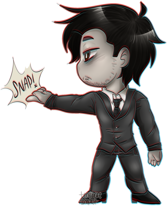 Darkiplier Chibi Clipart (870x919), Png Download